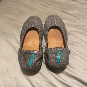 Tieks slate gray croc size 7